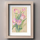Painting Tulips in watercolor and pastel, Pictures, Kostomuksha,  Фото №1