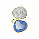 Ring with agate 'Blue Island' white ring blue. Rings. Irina Moro. My Livemaster. Фото №4