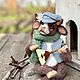 Бычок Мирон. Интерьерная войлочная игрушка. Войлочная игрушка. Елена Карагодина (helen-rus). Ярмарка Мастеров.  Фото №5