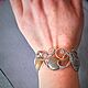 Bracelet with smoky agate chalcedony wire wrap. Cuff bracelet. selenawirejewelry. Online shopping on My Livemaster.  Фото №2