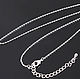 Цепочка готовая с замочком Rhodium plated Южная Корея. Цепочки. КРАСОТА СВОИМИ РУКАМИ  фурнитура. Интернет-магазин Ярмарка Мастеров.  Фото №2