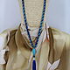 With pendant of beads and natural stones with silk brush. Necklace. Magic box. Online shopping on My Livemaster.  Фото №2