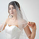 Свадебная фата с прозрачным стеклярусом. Фаты. Romantic Wedding. Интернет-магазин Ярмарка Мастеров.  Фото №2