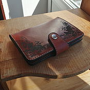 Leather cigarette case-cardholder