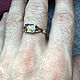 White Gold Ring with Raw Yellow Sapphire 585 gold. Rings. Bauroom - vedic jewelry & gemstones (bauroom). My Livemaster. Фото №6