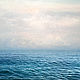 Морской пейзаж Абстрактная Фото картина Синее море, Белые облака, Фотокартины, Москва,  Фото №1