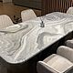 Большой обеденный стол под камень ручной работы. Столы. Epoxy Stone Дизайнерские столы (epoxystone). Интернет-магазин Ярмарка Мастеров.  Фото №2