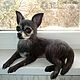 Dog Nyusha toy terrier interior toy dog felted from wool, Felted Toy, Sochi,  Фото №1