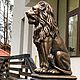 Статуя льва из бетона - Королевский лев, античная бронза. Скульптуры. КОРОЛЕВСКАЯ АРХИТЕКТУРА. Ярмарка Мастеров.  Фото №4