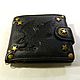 Brutal steampunk wallet 'Star with Eagle' made of leather, Wallets, Saratov,  Фото №1