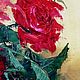The oil painting 'Bouquet of roses' is decorated. Pictures. Paint with Love (lotmarket). My Livemaster. Фото №6