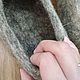 Тапочки шерстяные "Щенок хаски". Тапочки. Тапочки и валенки из шерсти (tapkivalenki). Ярмарка Мастеров.  Фото №6