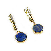 Украшения handmade. Livemaster - original item Lapis lazuli earrings, drop earrings, dark blue earrings. Handmade.