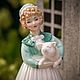 Винтаж: Royal Doulton статуэтка девочка "Stayed at Home", Англия. Статуэтки винтажные. Karina(Anti_vinta). Интернет-магазин Ярмарка Мастеров.  Фото №2