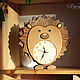 Часы детские "Ёжик". Часы настенные, настольные деревянные. Часы классические. Лидия Морозкова. Ярмарка Мастеров.  Фото №5