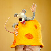 Дача и сад handmade. Livemaster - original item A hat for a bath mouse. Handmade.