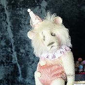 Куклы и игрушки handmade. Livemaster - original item Leo Mauricio collectible author teddy the white circus lion. Handmade.