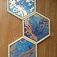 Заказать  Триптих "Сокровища моря". Kamilla-art. Ярмарка Мастеров. . Картины Фото №3