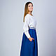 Skirt linen, skirt blue, skirt linen, skirt dressy. Skirts. Elvira24. Online shopping on My Livemaster.  Фото №2