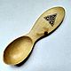 Camping spoon made of birch with a pattern Celtic maze, Spoons, Shumerlya,  Фото №1