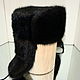 Ushanka mens fur muskrat. Color black. Hat with ear flaps. Mishan (mishan). Online shopping on My Livemaster.  Фото №2