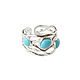 Turquoise ring, turquoise ring in silver dimensionless turquoise. Rings. Irina Moro. My Livemaster. Фото №4