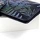 Dark Blue leather wallet. Wallets. Two Starlings. My Livemaster. Фото №4