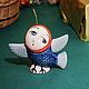Sirin Toy for the Christmas tree Heroes of fairy tales. Christmas decorations. Porcelain story. My Livemaster. Фото №4