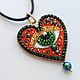 Чокер с сердцем и глазом из бисера и жемчуга. Чокер. Nachatova Jewelry. Интернет-магазин Ярмарка Мастеров.  Фото №2