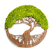 Картины и панно handmade. Livemaster - original item Panel tree made of moss. Handmade.