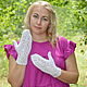  Openwork down mittens for women handmade. Mittens. Down shop (TeploPuha34). My Livemaster. Фото №6