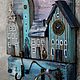 Ключница "Городок у моря". Ключницы настенные. декор для уюта (decorTWW). Ярмарка Мастеров.  Фото №5