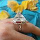 Кольцо с апофиллитом. Кольца. Karma-jewelry. Ярмарка Мастеров.  Фото №7