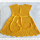 Knitted baby dress for girls, summer dress Sun. . Magic lace. Online shopping on My Livemaster.  Фото №2