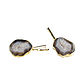 Quartz brown earrings, large earrings gift March 8. Earrings. Irina Moro. My Livemaster. Фото №5