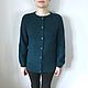 Кофта вязаная из мериноса с мохером. Кофты. Мастерская Wool'Ok (Ирина). Интернет-магазин Ярмарка Мастеров.  Фото №2