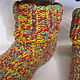 CALCETINES 'MIX' de tejidos cálidos para el invierno-otoño. Socks. Gala Devi (crochet design). Ярмарка Мастеров.  Фото №4
