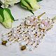 Order White pink large crown of stones wedding. Beaded jewelry by Mariya Klishina. Livemaster. . Crowns Фото №3