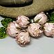 Заказать Бусины розочки стеклянные Лэмпворк "Нежность" lampwork. Оксана Искуснова украшения лэмпворк (SOVARTstudio). Ярмарка Мастеров. . Бусины Фото №3