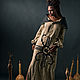 Beige Long Linen Ethnic Dress «Luna». Dresses. mongolia. My Livemaster. Фото №5