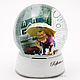 Заказать Снежный шар "Летний дождь.(Девочка с котёнком)". Glassglobe. Ярмарка Мастеров. . Элементы интерьера Фото №3