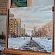 Winter in the area. Oil on canvas. Pictures. Tatiana Chepkasova. My Livemaster. Фото №4