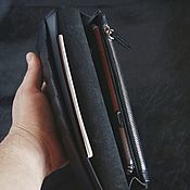 Сумки и аксессуары handmade. Livemaster - original item Men`s wallet made of genuine leather in business style. Handmade.