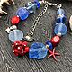 Marine blue lampwork bracelet. Bead bracelet. Tatiana Tarakanova. Online shopping on My Livemaster.  Фото №2