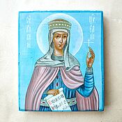 Икона Св. Равноапостольная Царица Елена ручной работы
