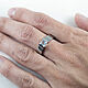 Titanium ring with sky blue topaz Ti 1001. Rings. asgdesign. My Livemaster. Фото №6