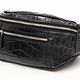 Сумка поясная из кожи крокодила IMA0840BB. Мужская сумка. CrocShop товары из экзотической кожи. Ярмарка Мастеров.  Фото №5