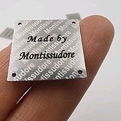 Материалы для творчества handmade. Livemaster - original item Metal tags 25 x 25 mm with Your logo. Handmade.