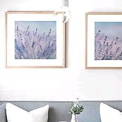 Картины и панно handmade. Livemaster - original item Paintings with lavender Provence. Paintings abstraction lavender field. summer. Handmade.