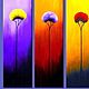Abstract painting-triptych. Pictures. Beautiful Pictures. Online shopping on My Livemaster.  Фото №2